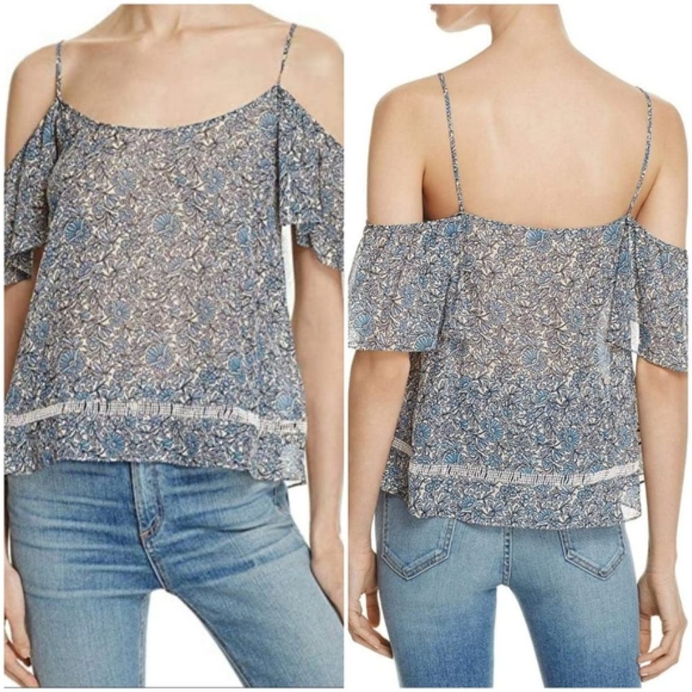 Rebecca Minkoff Cold Shoulder Floral Top